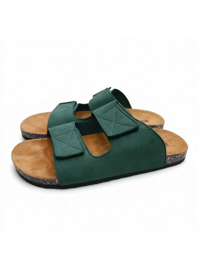 Stylish men's slippers with a modern and comfortable design – genuine leather and non-slip orthopedic sole, available in various sizes and colors. - Image 4